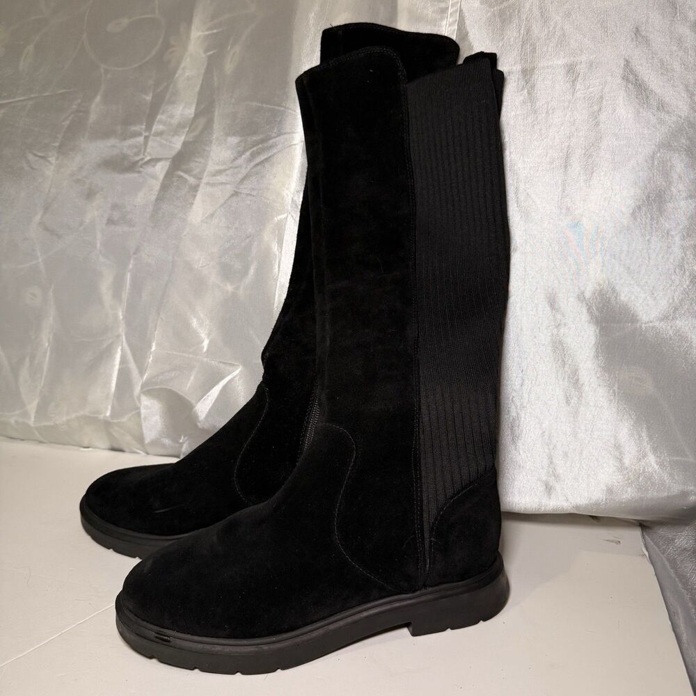 Antonio Melani Pierrcee Leather Fabric Over-the-Knee riding boots 7.5M